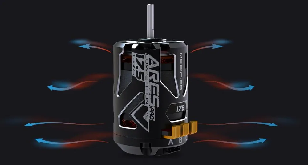 ARES PRO V2 сенсорный бесщеточный двигатель 1/10 двигатель для соревнований 17,5 T 2200KV бесщеточный двигатель спец гоночный автомобиль для радиоуправляемого автомобиля для соревнований