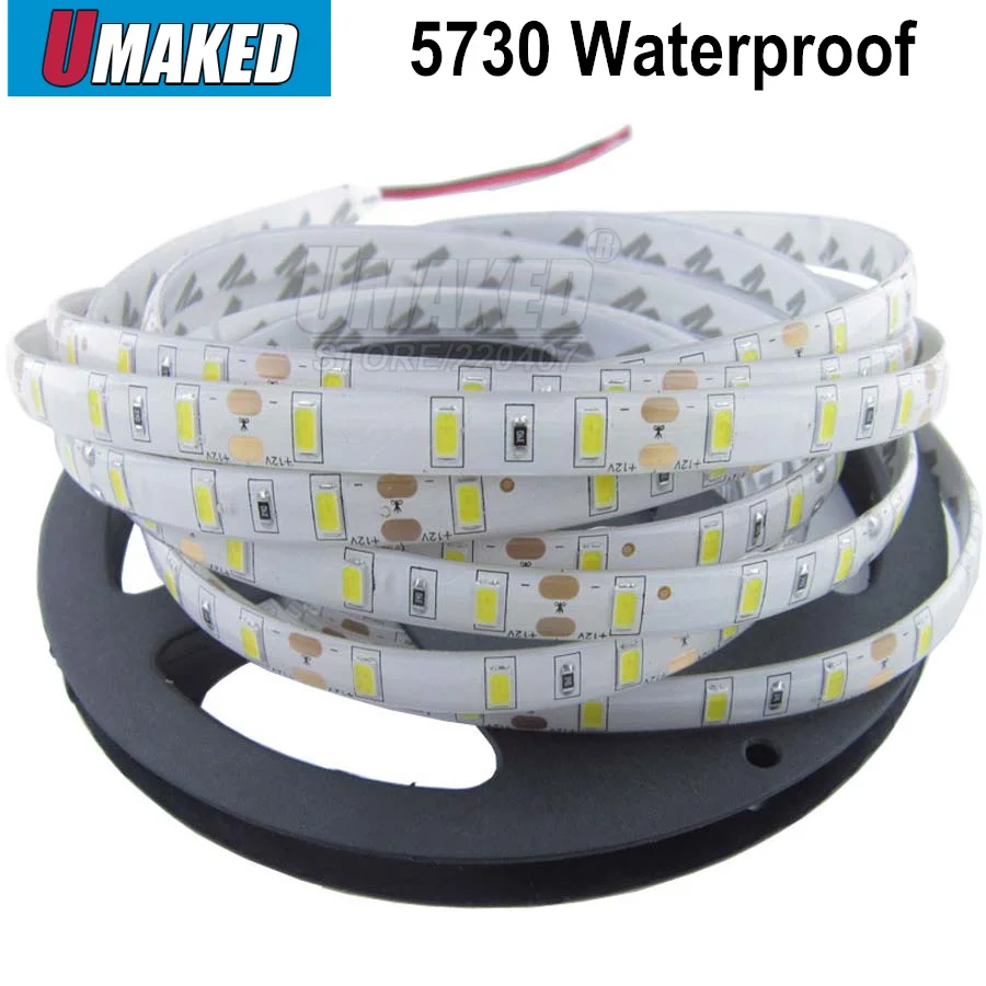 Водонепроницаемая светодиодная лента 5 м 5630 SMD 12 В постоянного тока 300 светодиодов