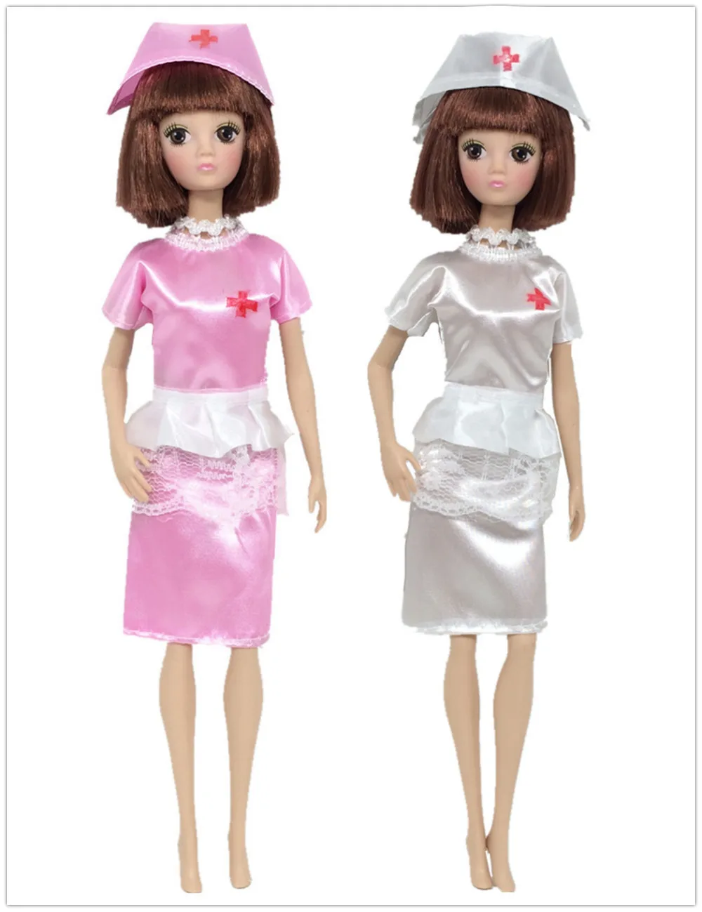 Кукла NK 2 компл./лот игрушки модная одежда униформа + шляпа белый ангел Женская