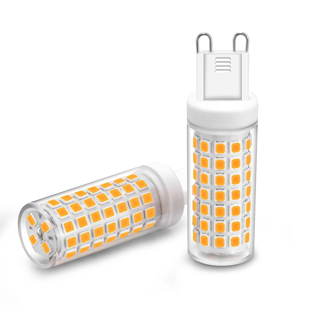 Без мерцания G9 E12 E14 E17 BA15D Светодиодная лампа AC110V 220 В 88LED 2835 10 Вт Люстра замена