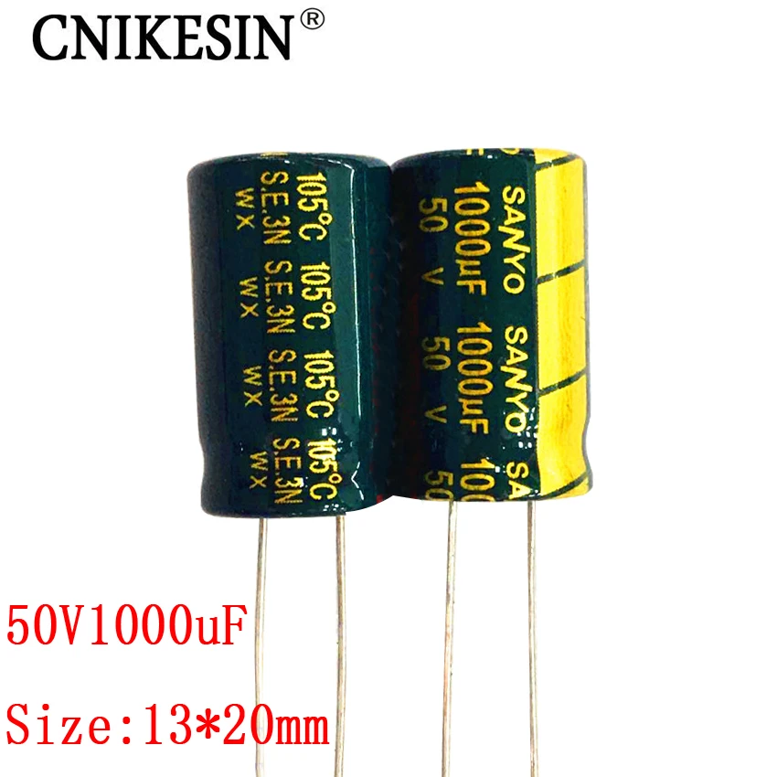 CNIKESI 20 шт. 50V1000UF для SANYO высокой низкочастотное сопротивление