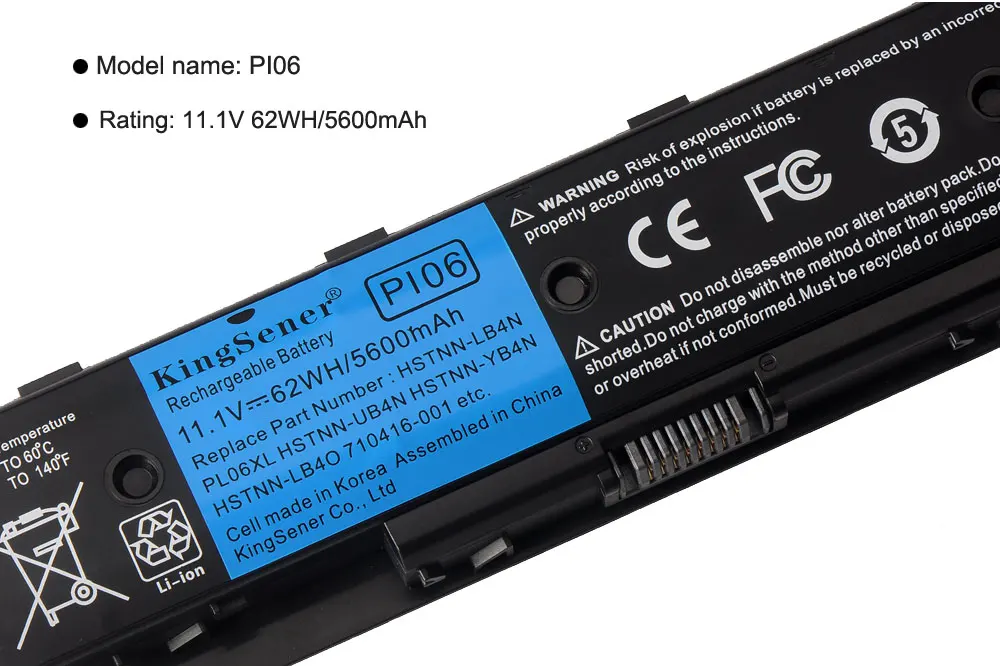 Аккумулятор KingSener PI06 для HP Pavilion 14 15 Envy 14t 14z 15t 15z 17 t M7 LB4O 17t 1 8 15|battery for hp|laptop battery hpbattery