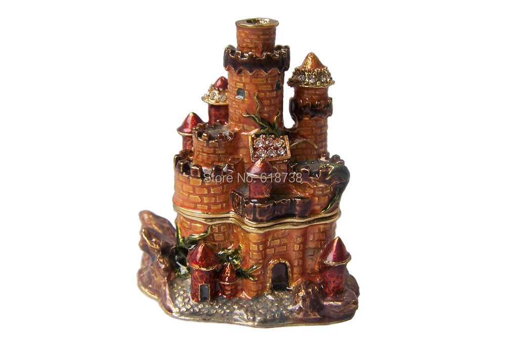 

Lighthouse Christmas jewelry Box hinged keepsake box gifts Christmas decor ornaments Ring necklace Earring/Pendant Display Box