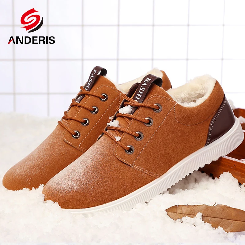 2017 Mода Kроссовки мужские зимняя обувь для мужчин плюш зимние сапоги Высокого
