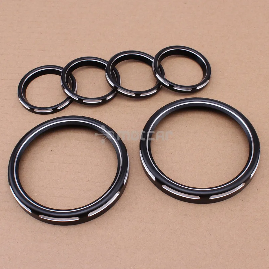 Мотоцикл черный алюминиевый СТЕРЕО акцент + спидометр динамик отделка кольцо