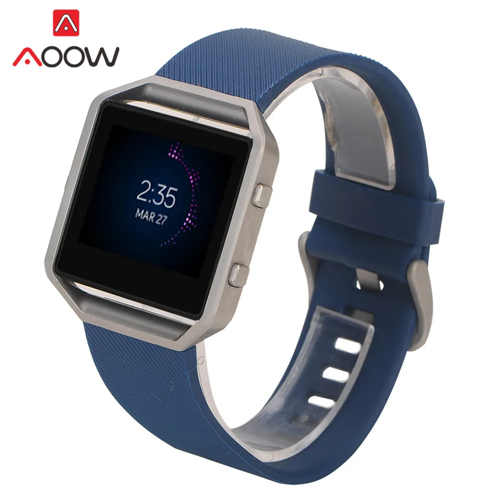 S/L силиконовый ремешок для Fitbit blaze Quick Release из мягкой резины для дайвинга, спортивный сменный Браслет, ремешок для смарт-часов
