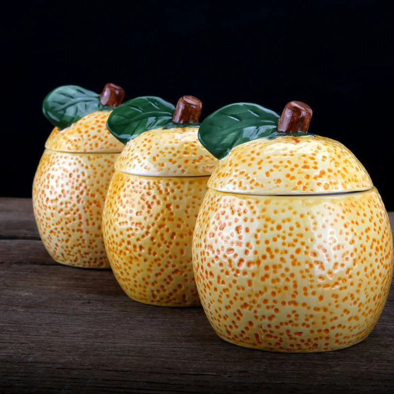 Банки для приправ с ложкой посуда сахарный песок чаша соль шейкер грейпфрут соус