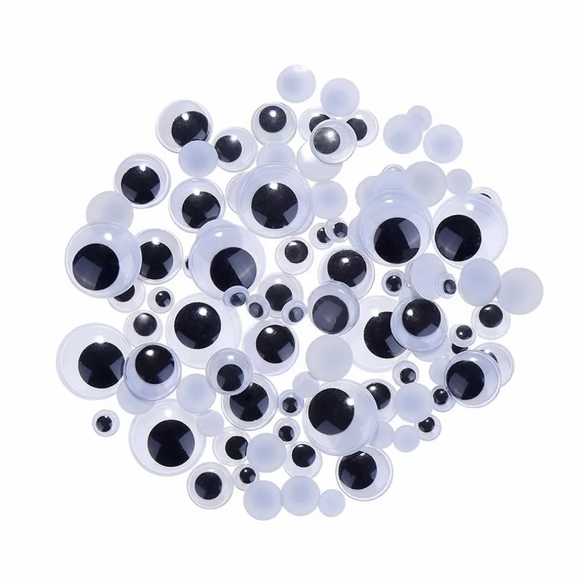 

With Self-adhesive 100PCS Mixed 8mm/ 10mm/ 12mm/ 15mm/ 20mm Dolls Eye For Toys Dolls Googly Eyes Used For Doll Accessories