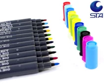 

New arrival!! STA brush tip marker pen 12 colors/set,freeshipping!!