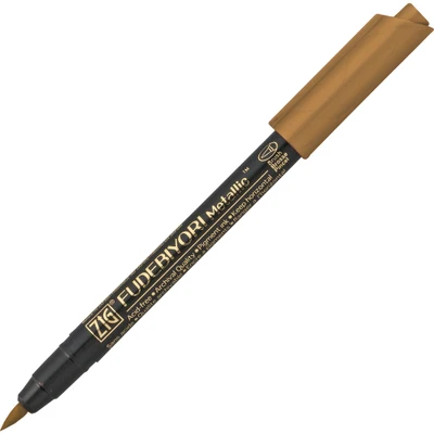 Metallic copper 123 1 шт. Japan Kuretake 57 металлическая и базовая метка кисти ручка мягкий маркер fudebijori кисти для рисования принадлежности для рисования ручки для калиграфии - Цвет: Metallic copper 123