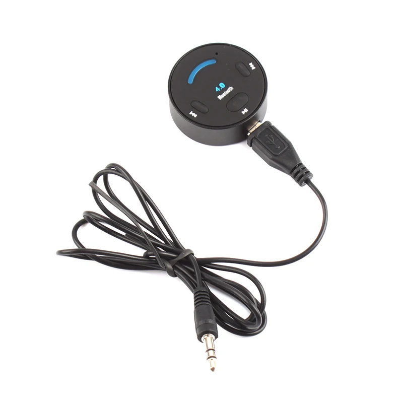 Bluetooth 4 0 аудио приемник 3 5 мм адаптер громкой связи автомобильный комплект для