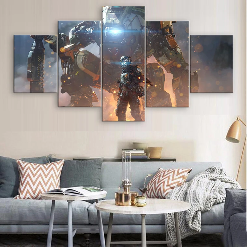 Домашнее украшение настенные картины на холсте 5 шт. Apex Legends Hd принты современный