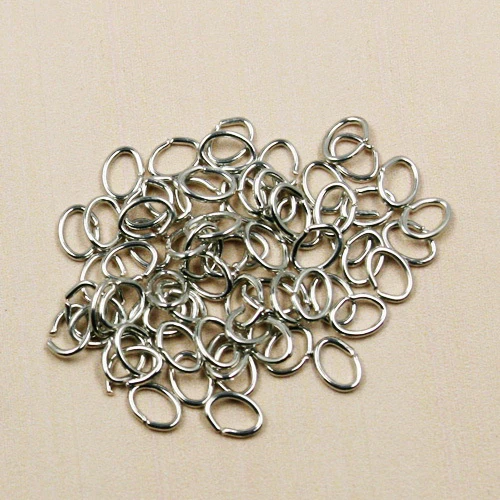 

Approx 9000pcs/lot Rhodium Plated Open Jump Ring 4*5MM Metal Jewelry Fingdings