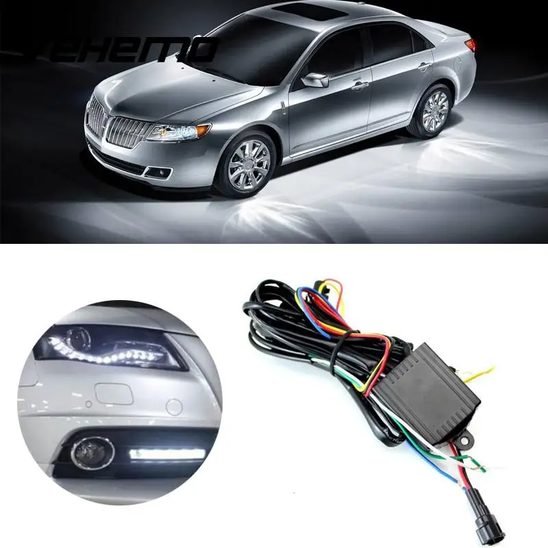 12 V светодиодный дневные ходовые огни фары на автоматическом переключателе
