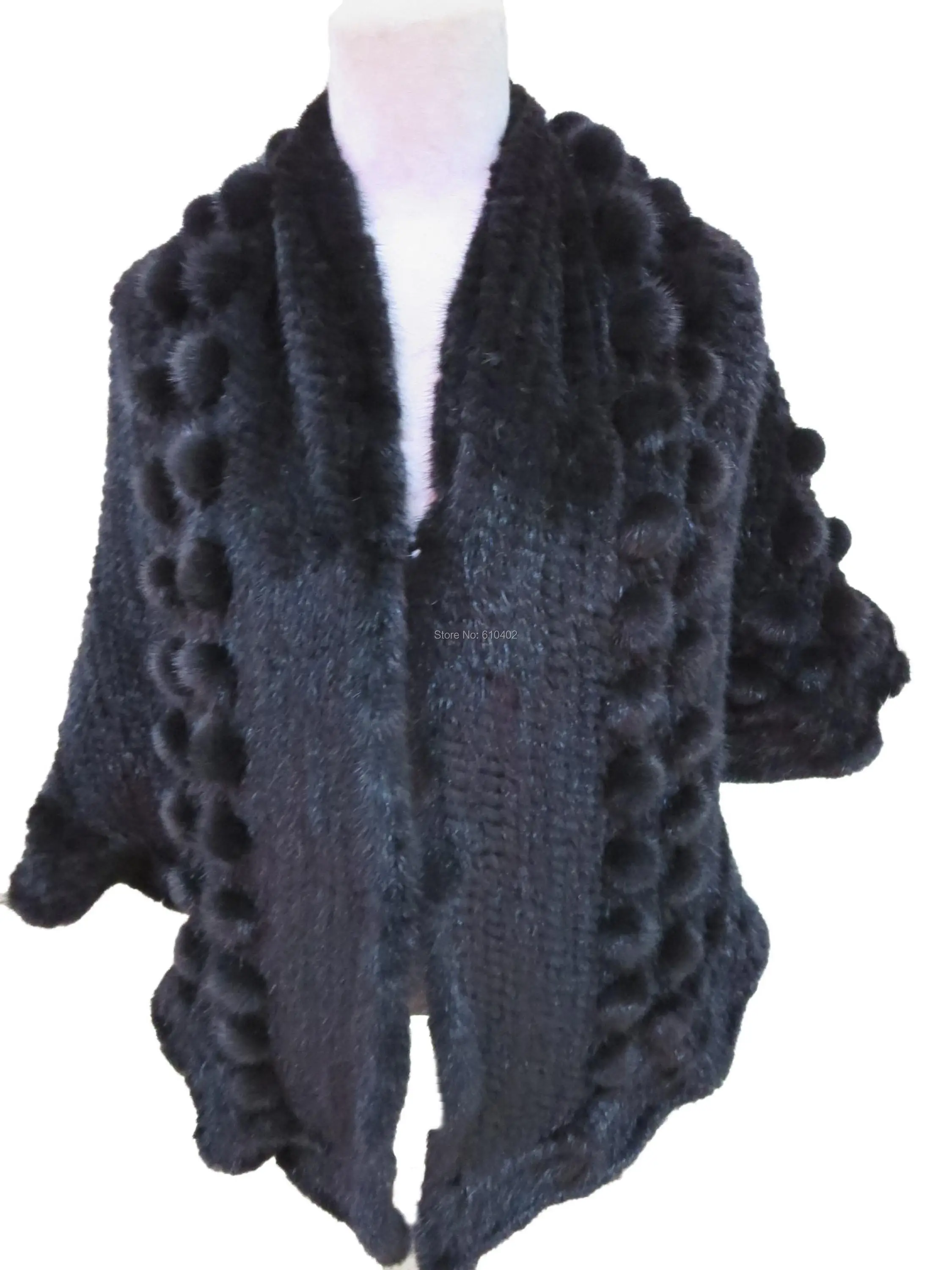 Новейшая натуральная накидка из натурального меха норки Lྂ. 86 женская с