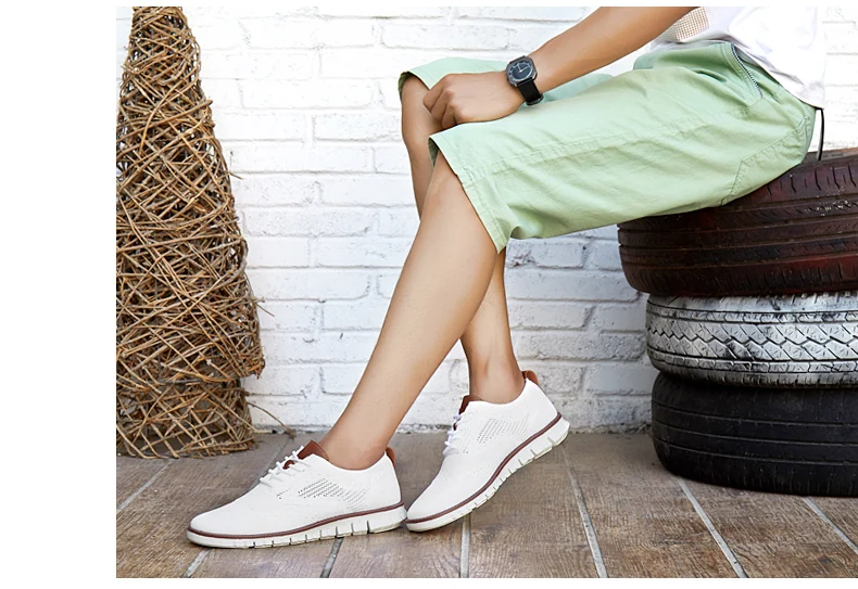 ZUNYU/Новая Летняя мужская обувь на шнуровке; легкая модельная обувь в британском стиле; модная дышащая обувь на плоской подошве с сетчатым верхом