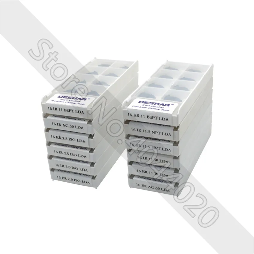 

10P DESKAR 16ER 12W LDA Threading Carbide Insert Lathe Cutter Tool Dedicated-steel stainless steel