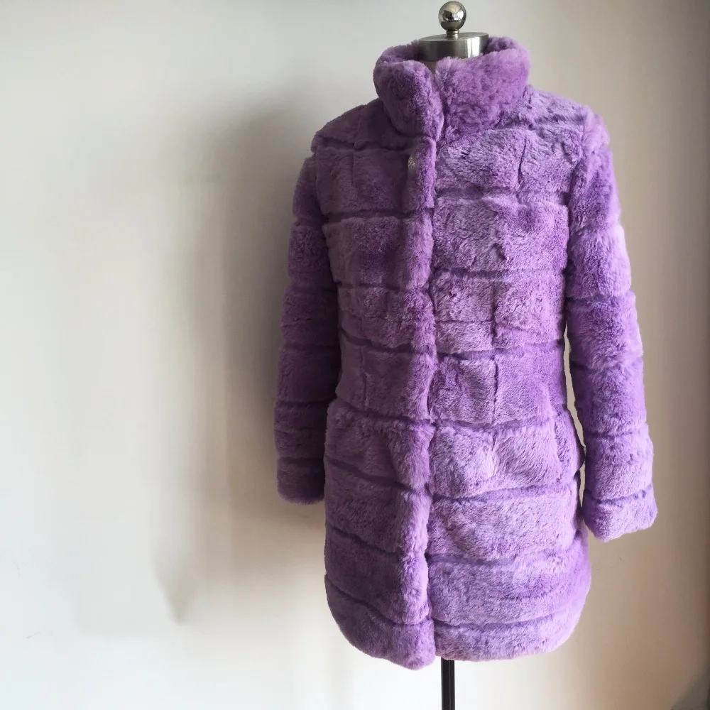 2019 брендовая повседневная меховая куртка из цельного кроличьего меха роскошная