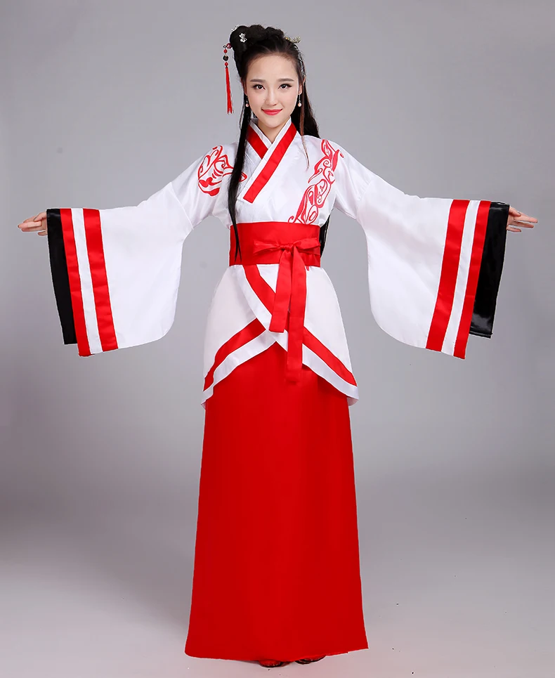 Китайская традиционная Фея ханьфу для женщин платья танцевальный костюм одежда