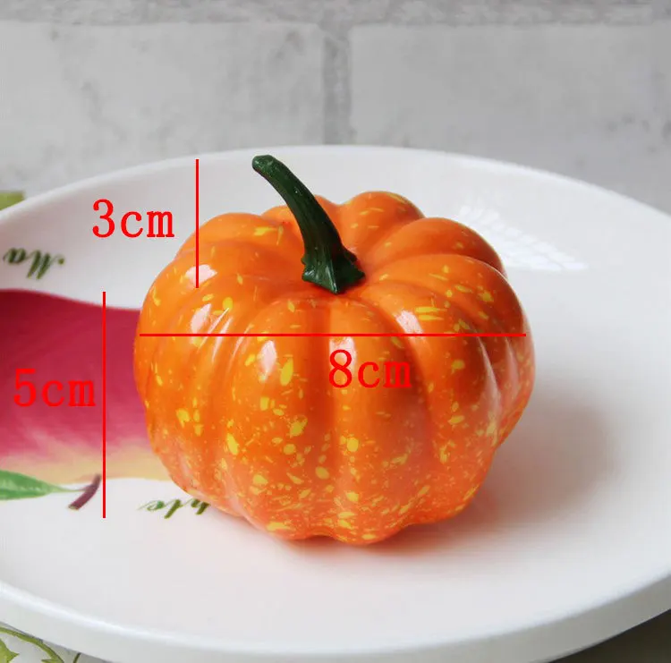 Реалистичные Осень мини-искусственные тыквы пены Вышивка Крестом Пакет 16 3 дюйма
