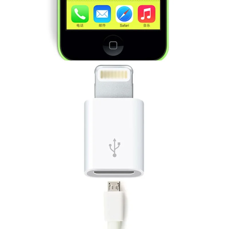 Оригинальный Мини OTG конвертер света для Lightning преобразования в Micro USB адаптер iphone