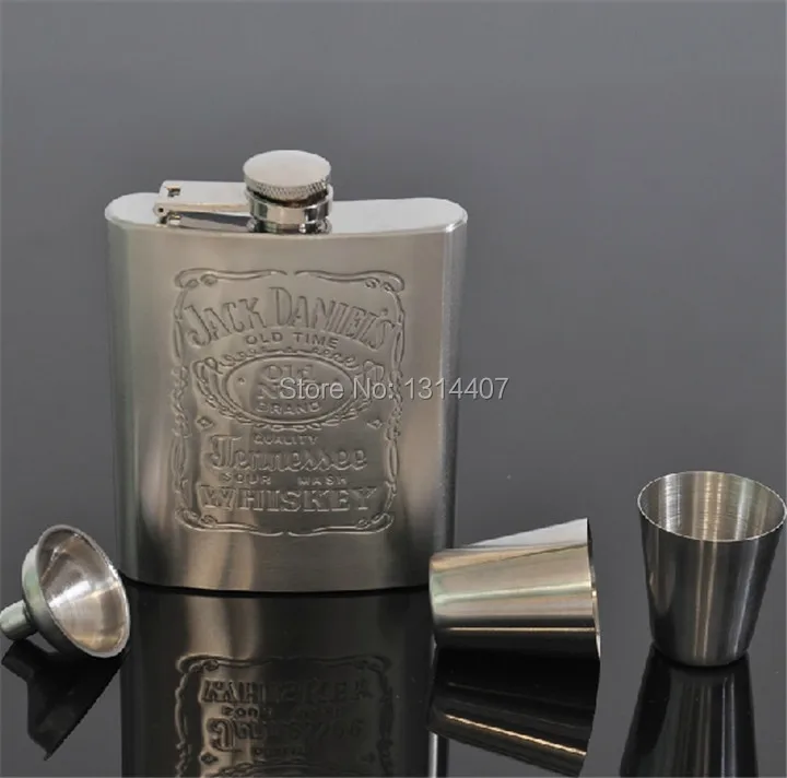 7 унций нержавеющей стали винный горшок портативный маленький Бедро подарочный