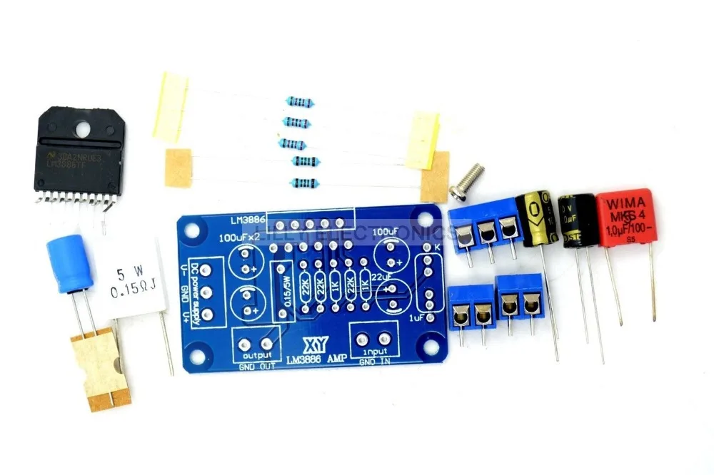 Усилитель усилителя LM3886TF LM3886 Amp NE5532 DIY KIT компоненты 1 канал 60 вт | Лампы и освещение