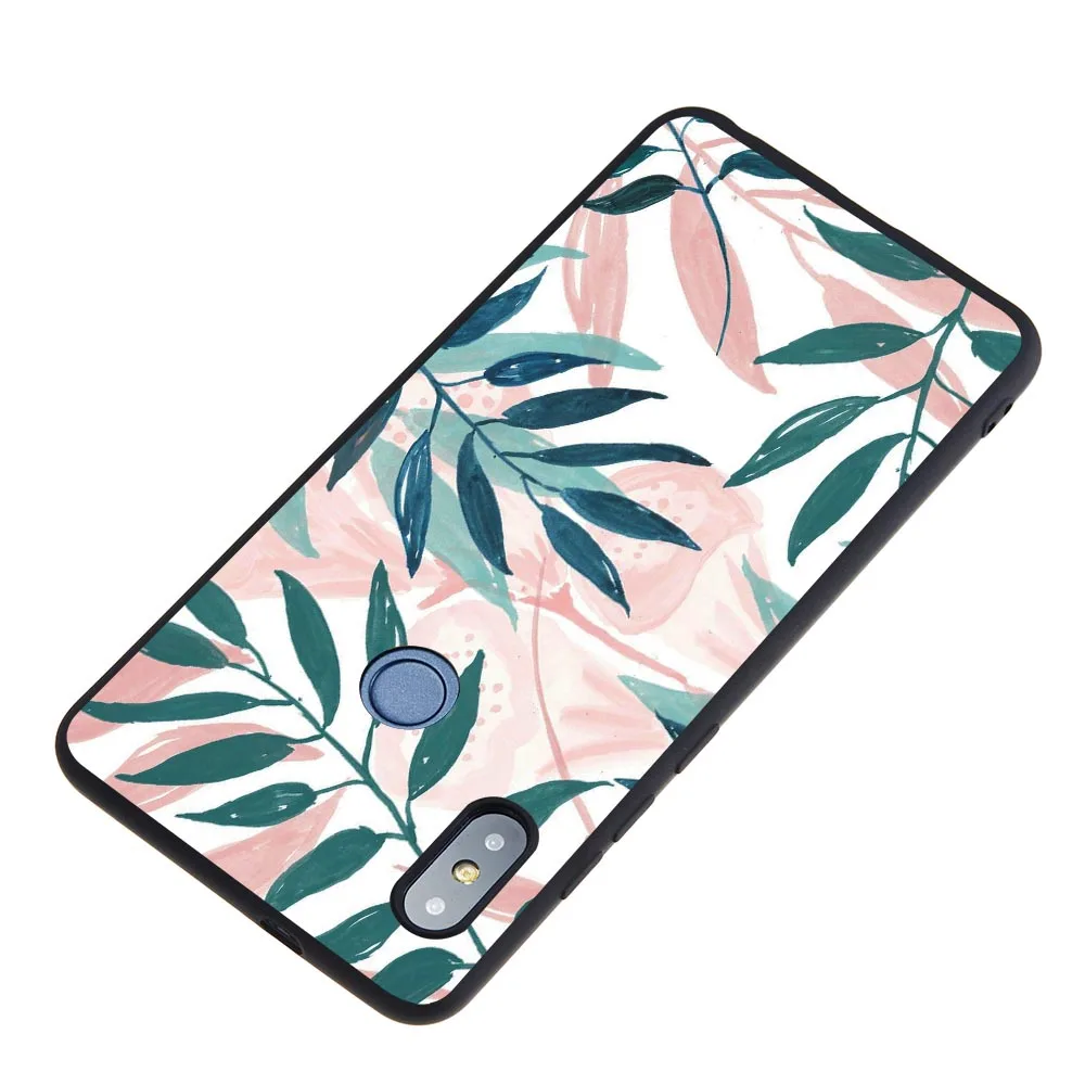 For Xiaomi Redmi 6A Note 6 Pro PRO Note6 Soft Silicone Case Korean Literary Leaves Flamingo Covers Skin Fundas Coque |