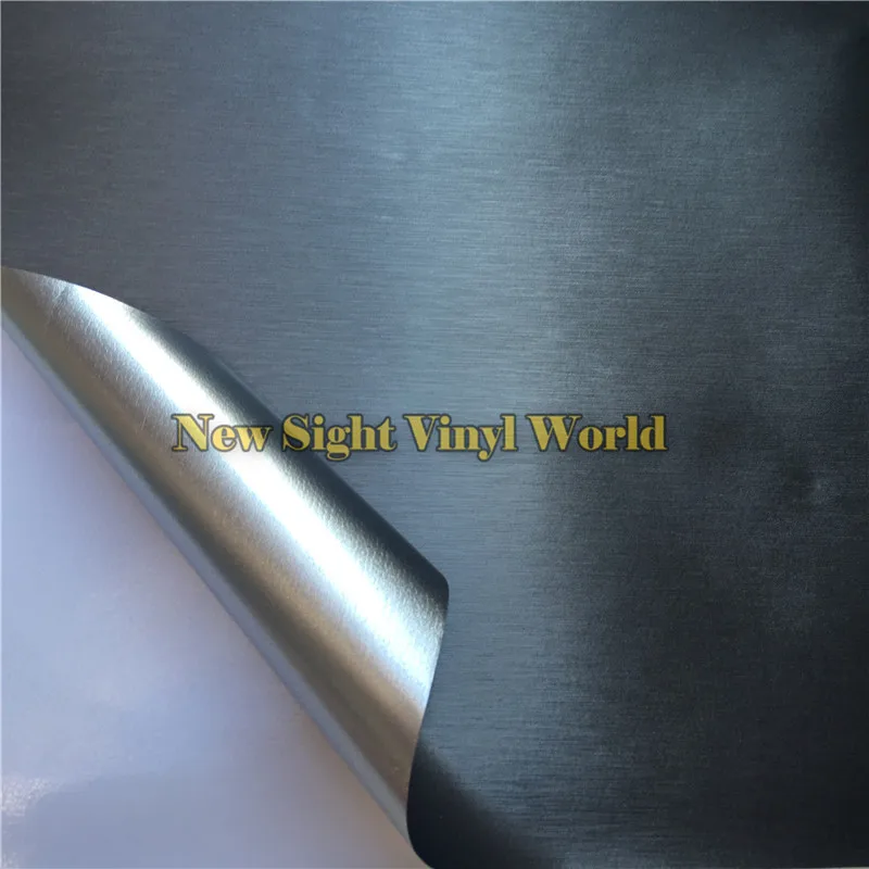 Высококачественная матовая серая хромированная металлическая виниловая