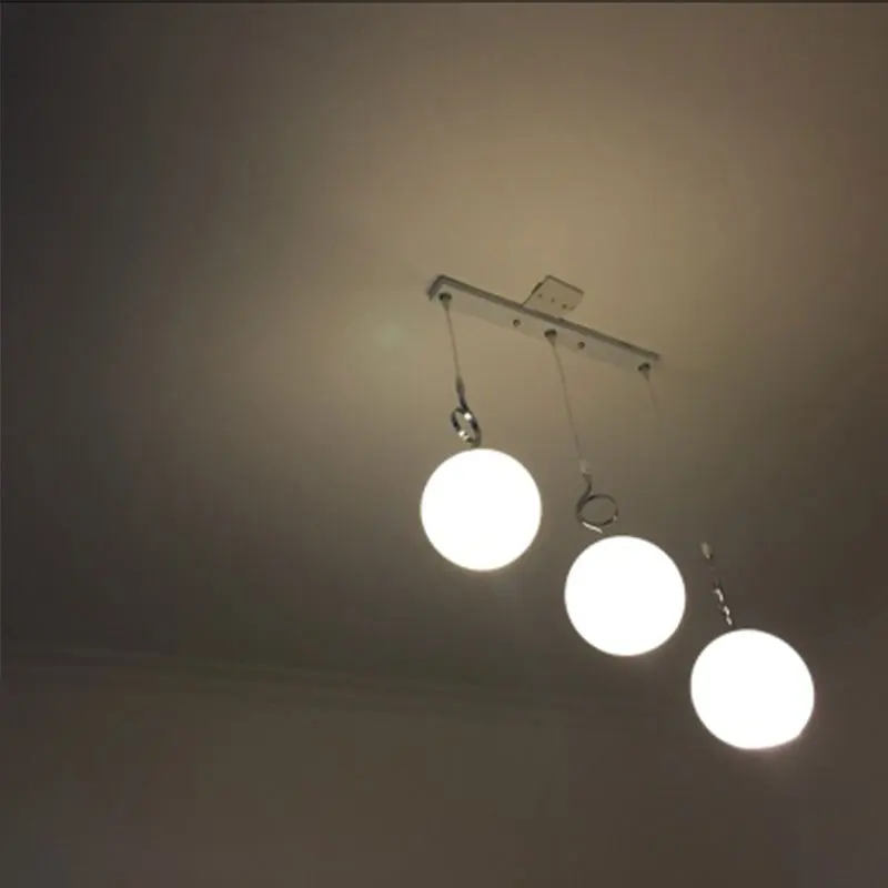 MLZAOSN подвесной стеклянный светильник для ресторанов одиночный с тремя головками