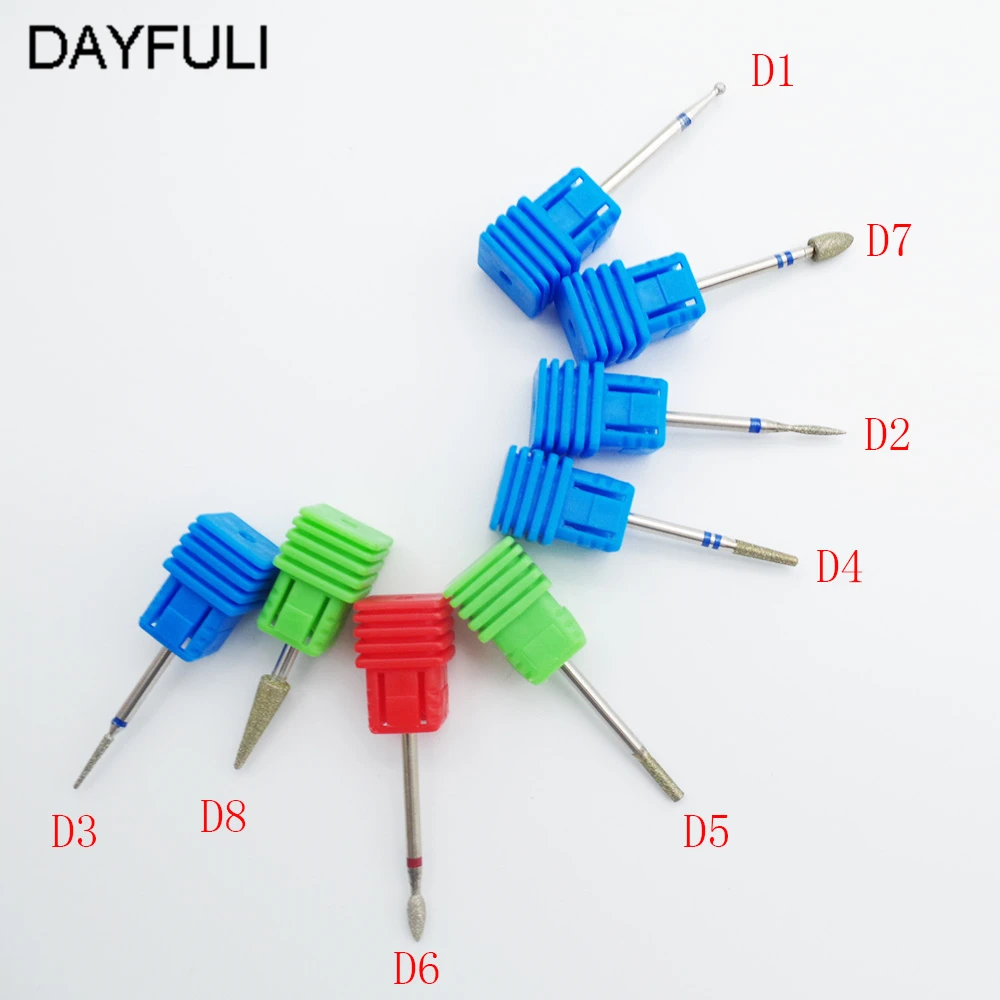 8 Тип лак для ногтей файл сверло инструмент с алмазным напылением фреза