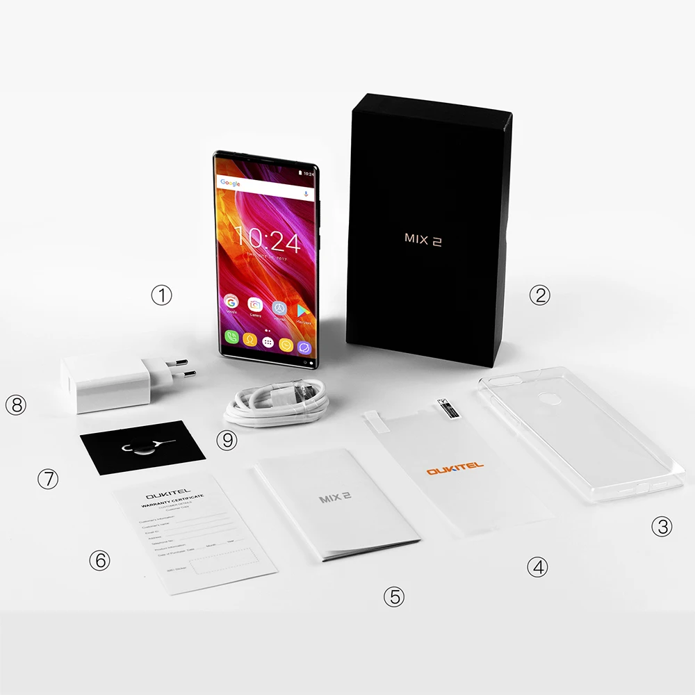 OUKITEL MIX 2 Восьмиядерный отпечатков пальцев Android 7 0 смартфон 6 + 64 ГБ 21 13 Мп мобильного