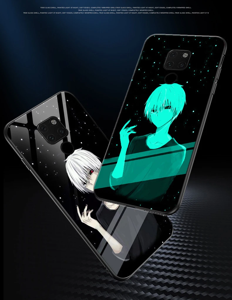 Световой закаленное Стекло чехол для huawei Коврики 20 P20 Lite рro 20Pro 20X Honor 8X макс 7X10 V10 Nova 3e 3 3i чехол Тигр чехол с картинкой из сериала Teen Wolf