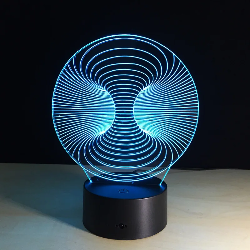 

7 Color LED 3D Night Light Abstract Shape Acrylic Table Lamp For Home Decorations Gift for Kids