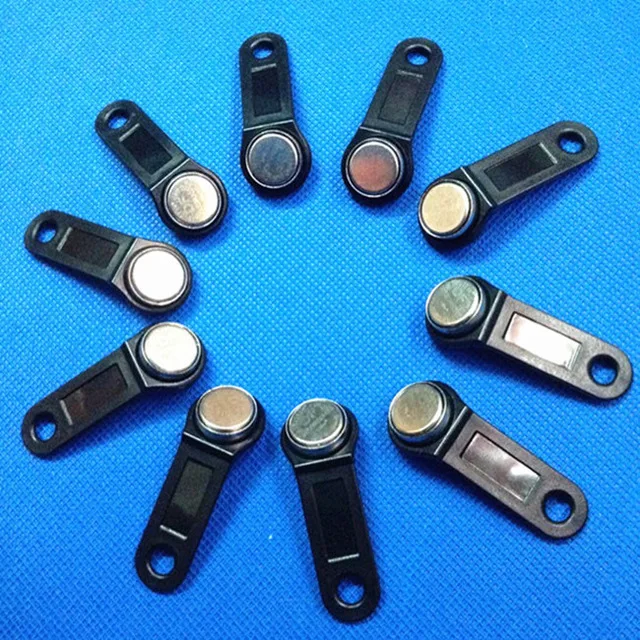 Электронный ключ с кнопкой I-Button 1000 шт. IB tag TM1990A Dallas DS1990A DS1990 F5 iButton | Безопасность и