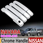Хромированная накладка на ручки для Nissan NAVARA D40, Suzuki Equator Frontier Brute 2005 2006 2008 2010 2011 2012 2014 2015, аксессуары