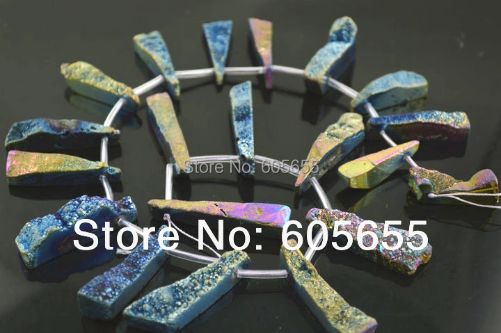 

Muti Mix Color Long Slice Trapezoid Stone loose Beads