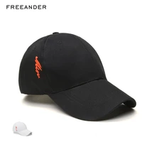 freeander fashion baseball cap hat white embroidery snapback sports hats ponytail gym streetwear cap letter men caps designer