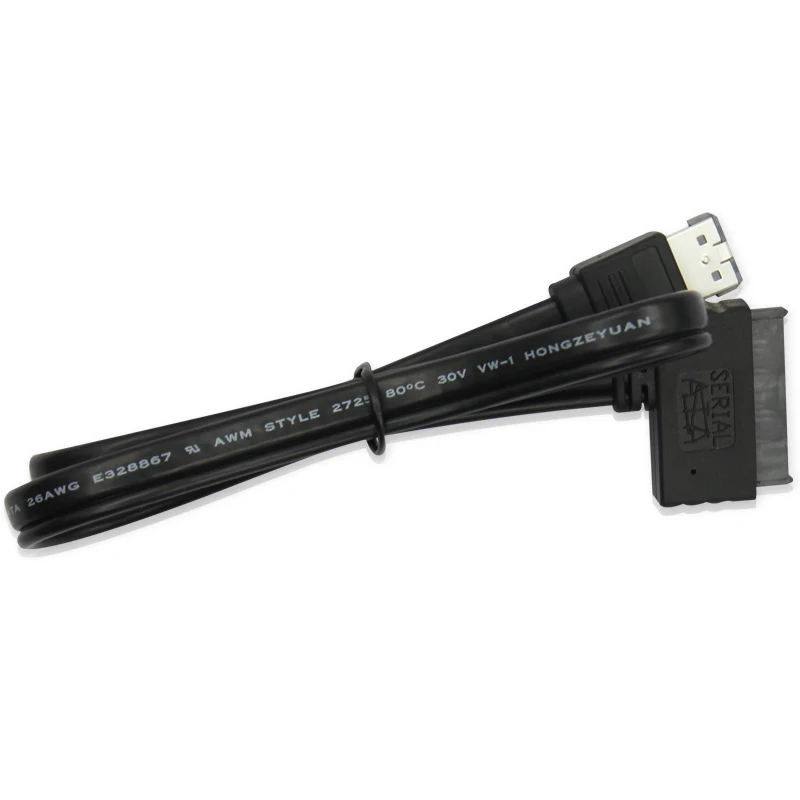 0.5m Micro SATA 16 pin (7+7+2pin) to Power eSATA ( esata + usb combo ) cable connect with 1.8