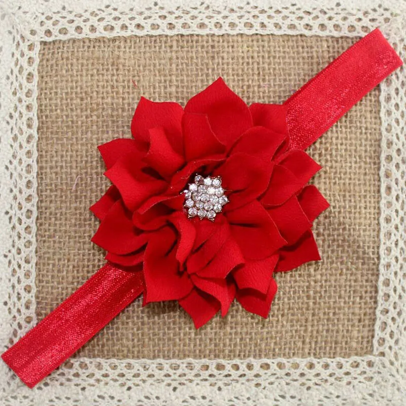 Infant Toddler Baby Rhinestone Flower Headbands Newborn Sweet Cute Babies Kids Crystal Headwears Hair Band Accessories Hot | Дом и сад