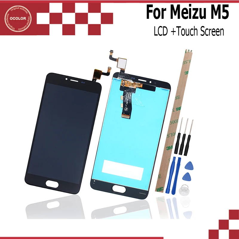 Ocolor для Meizu M5 ЖК дисплей и сенсорный экран 5 2 дюймов аксессуары мобильных
