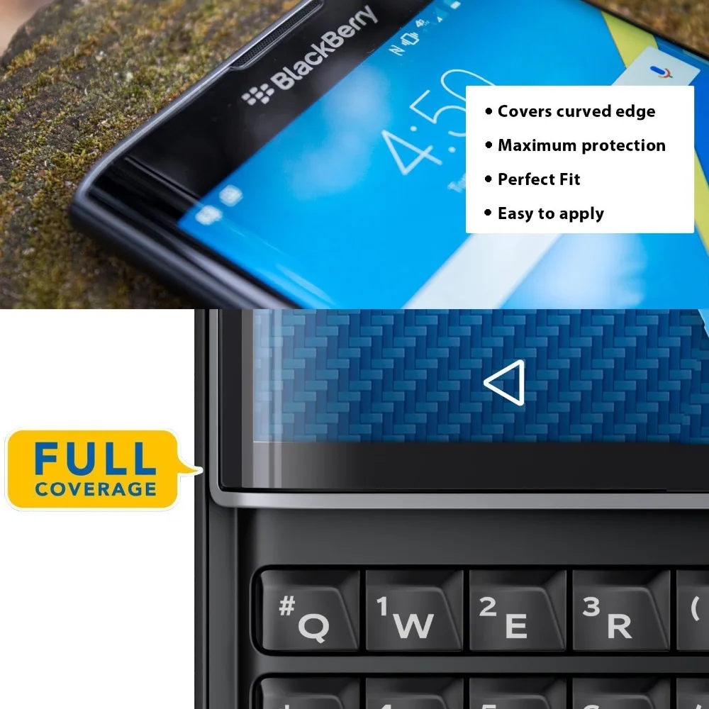 Высокое качество HD 3D полная изогнутая поверхность экрана протектор для Blackberry Priv