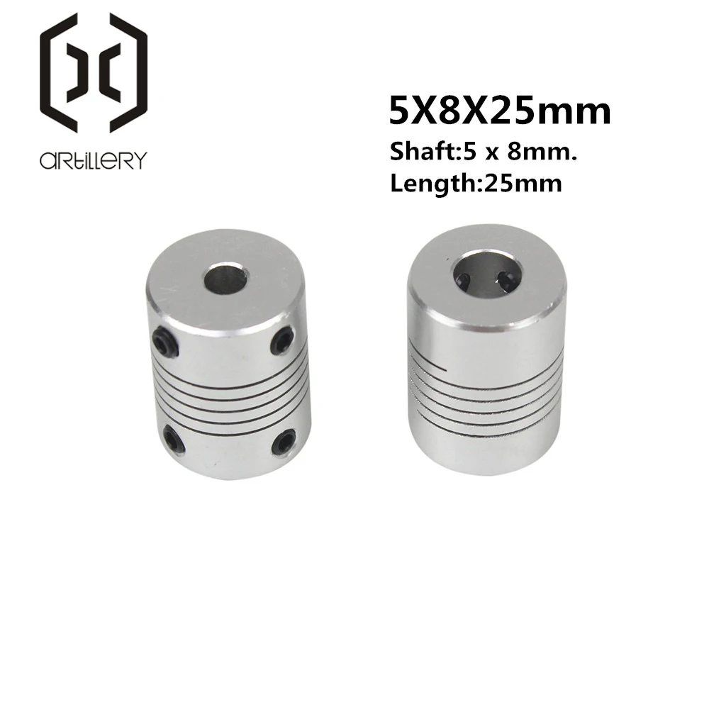 3d принтер шаговый двигатель 5x8x25 мм Гибкая соединительная муфта/муфты вала 5 мм* 8 мм* 25 мм дропшиппинг