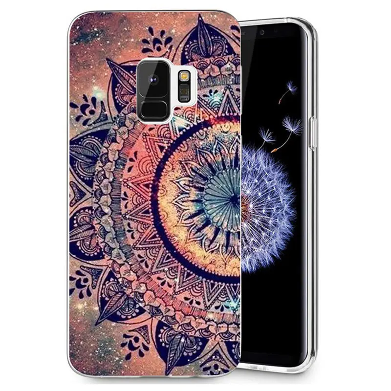 Чехол для Samsung Galaxy S9 S9Plus S8 Plus S7 edge Note 8 J530F J330 J720 A3 A5 2017 TPU силиконовая Мандала крышка