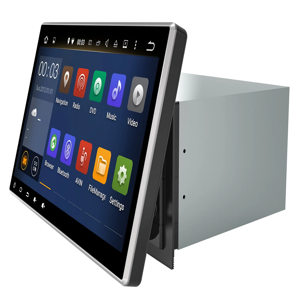 Автомобильный мультимедийный плеер поворотный экран 10 2 дюйма HD 1024*600 IPS 8 ядер Android