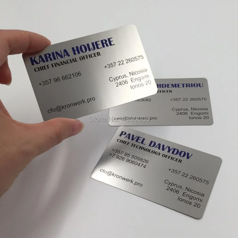 

China Good Design Custom Logo Metal Business VIP Card/Anodized Aluminum Business Card Blank