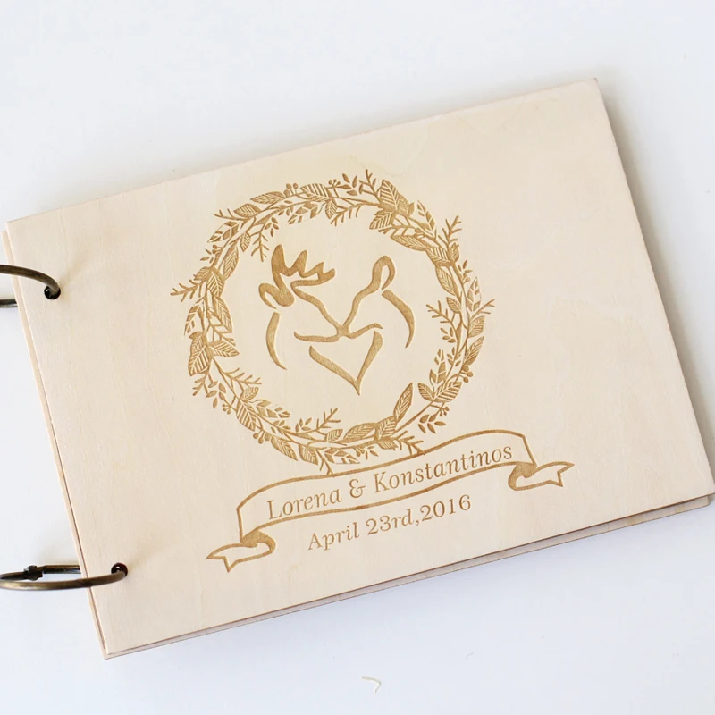Деревенская Заказная Свадебная Гостевая книга с дезером Персонализированная