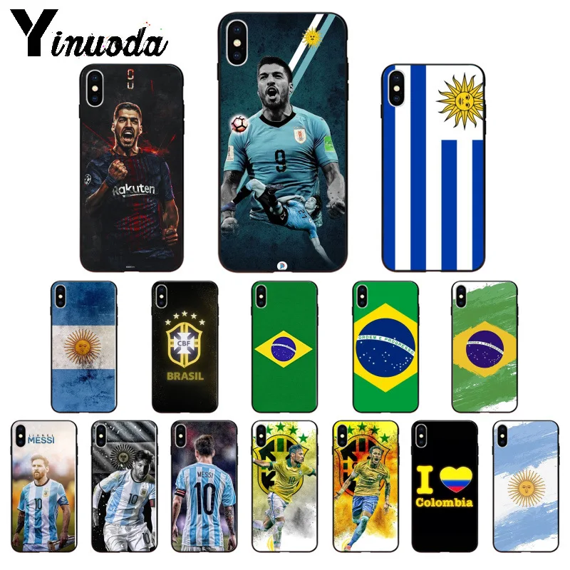

Yinuoda Uruguay Argentina Brazil Colombia flag Silicone Soft TPU Phone Case for iphone 13 X XS MAX 6 6S 7 7plus 8 8Plus 5 5S XR