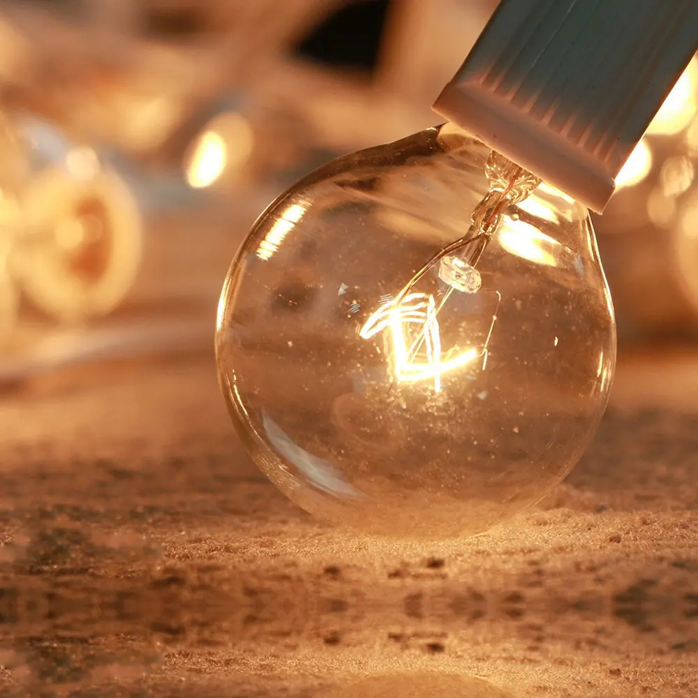 Гирлянда с 25 прозрачными лампочками в стиле ретро 8 м