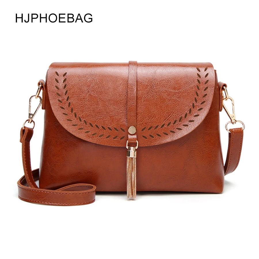 

Модная женская сумка HJPHOEBAG на молнии, сумка через плечо, женская сумка-мессенджер с отделкой для монет, Сумка с ажурной кисточкой, женская су...